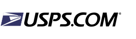 USPS.com, inicio. El perfil de la cabeza de un águila y las palabras United States Postal Service (Servicio Postal de los Estados Unidos) son los dos elementos que se combinan en la firma corporativa.